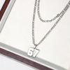 Minimalist Stainless Steel Chain 67 Number Pendant Necklace For Women Men Lucky Number Trend Chain Party Jewelry Gifts