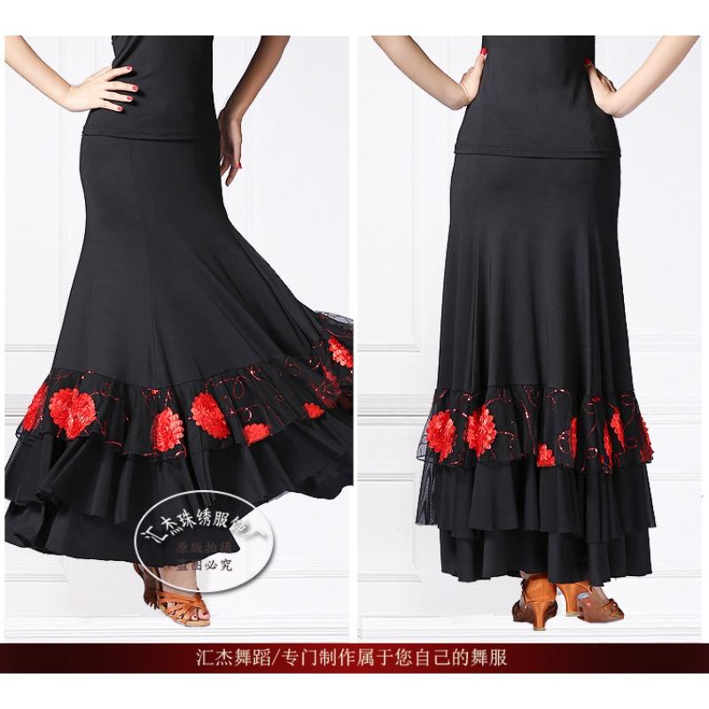 

Юбка для современного танца, Юбка для танцевального конкурса, Костюм для бальных танцев, Юбка-полусолнце, Блестки, Вышивка, Костюм для танцевального выступления average size (skirt length 90cm)