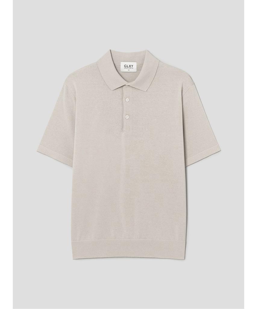 GLXY (GALAXY LIFESTYLE) Glxy [Galaxy Lifestyle][Sanmu Clothing] 6M Polo Neck Sweater Beige