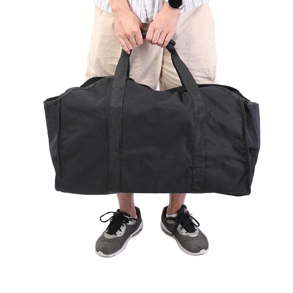 Heavy-Duty Firewood Carrier Bag Large Capacity with Sturdy Handles Log Transporter Scratch-resistant Oxford Cloth