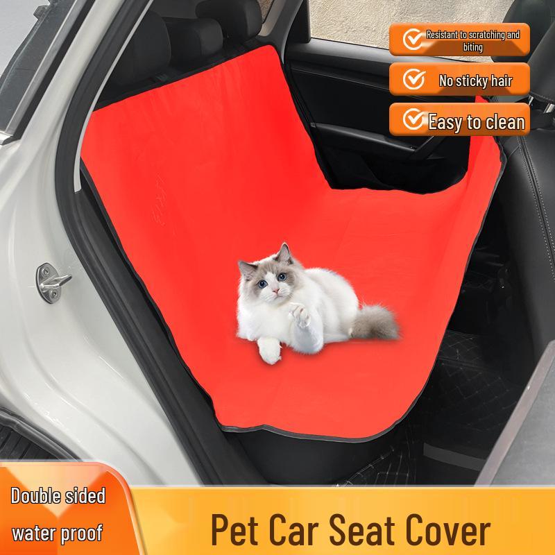 Pet-Proof Car Seat & Trunk Mat - Dirt, Hair, Urine & Stain Resistant with Thick Coating