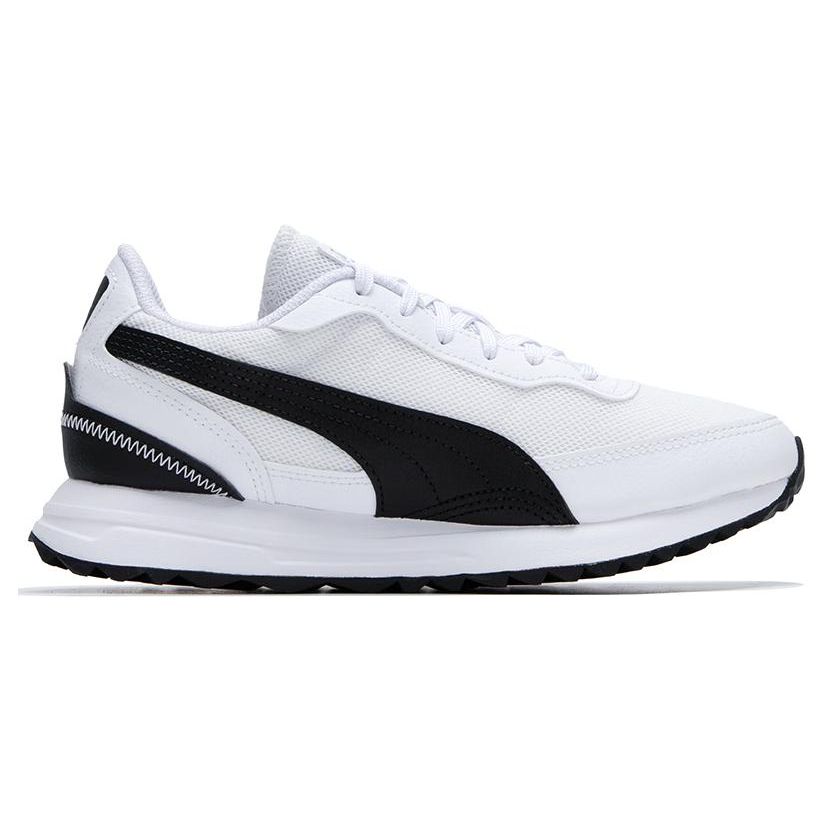 Puma Road Rider Fabric Synthetic Leather Comfortable Daily Low-Top Lifestyle Shoes Unisex Sneakers White Black 397432-05