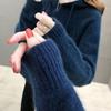 Loose Pullover Sweater for Women Loose Solid-color Knitted Sweater Long-sleeved Hooded Knitted Sweatshirt Autumn and Winter Coat
