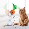 Cat Interactive Toy Dogs Cats Leak Food Feather Toys with Bell Sucker Spring Carrot Treat Toy Puzzle Tumbler Pets Food Feeder