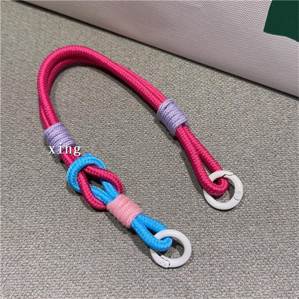 Korean Cute Colorful Mobile Phone Portable Anti-loss Lovely Knot Hand Bracelet For iPhone 16 Pro Max Samsung Flip 6 Coloed Rope