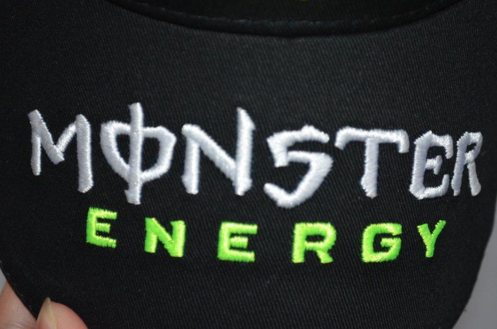 Popular Black Monster Energy Cycling Hat, One-size-fits-all for Men and Women, Visor Hat