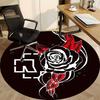 1PC RAMMSTEIN Office Round Rug - Perfect for Office or Study Decor, Non-Slip Backing, Decorative Floor Mat Yy250916046