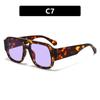 Trendy Pilot Double Bridge Square Frame Women Sunglasses Brand Designer Cool Men Sunglass Driving Hiking Eyewear Uv400