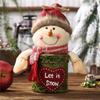 Xmas New Year DIY Christmas Temperament Candy Jar Santa Claus Gift Box Snowman Apple Box Children's Cartoon Doll Gift Box