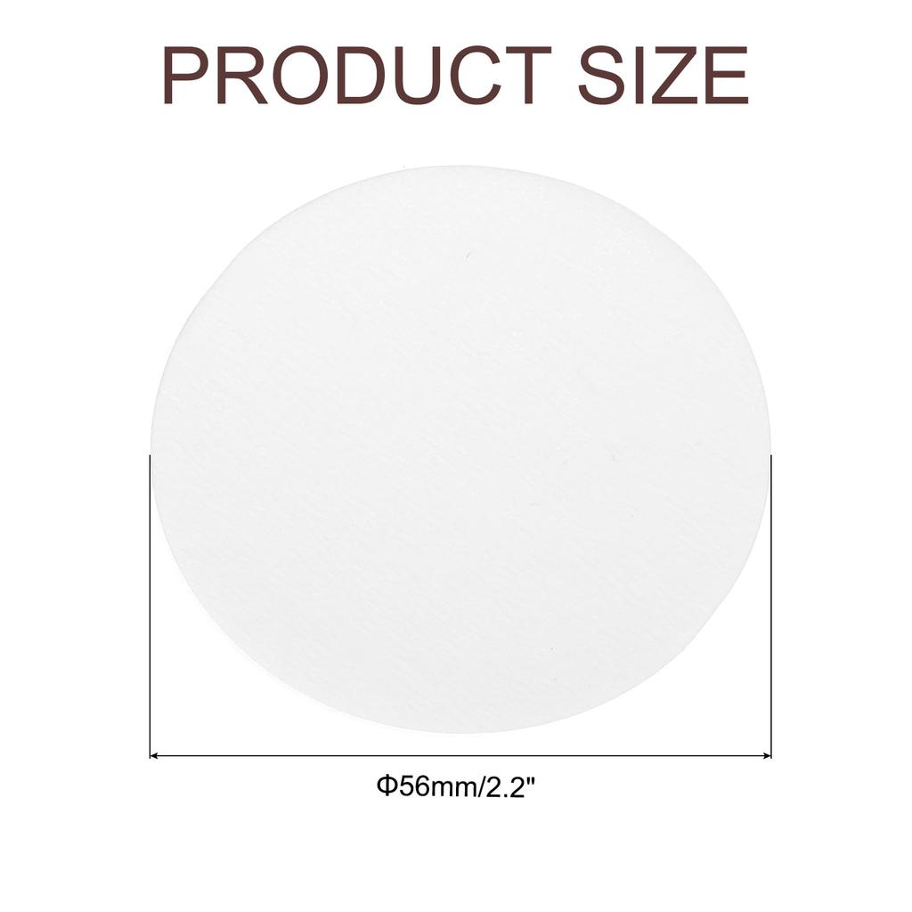 uxcell 600 Pieces Coffee Filters 56mm Disposable Round Paper Filters Ideal for Pour Over and Drip Coffee Makers at Home and Office (White)