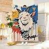 Painting Cartoon sheep Throw Lightweight g Flannel Blanket Soft Skinfriendly for Summer Cooling