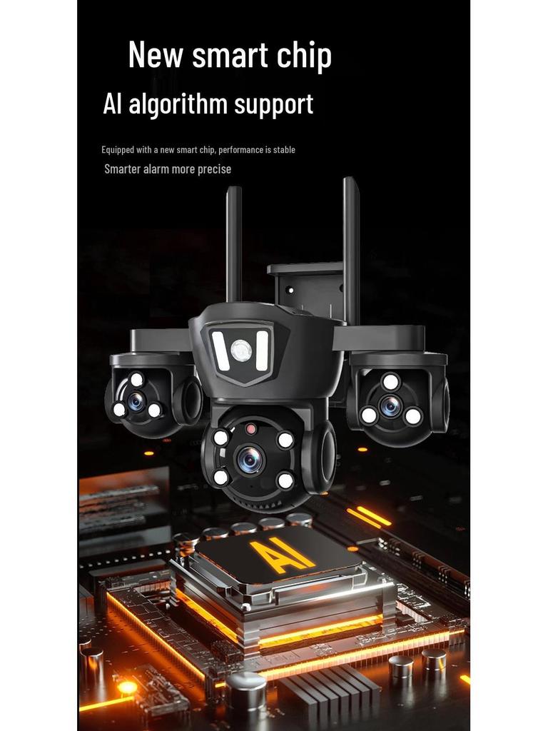 V380APP 360° Wireless Outdoor Night Vision 4G Camera with Remote Mobile Access