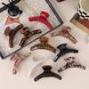 Premium French Acetate Leopard Print Hair Claw Clip 2024