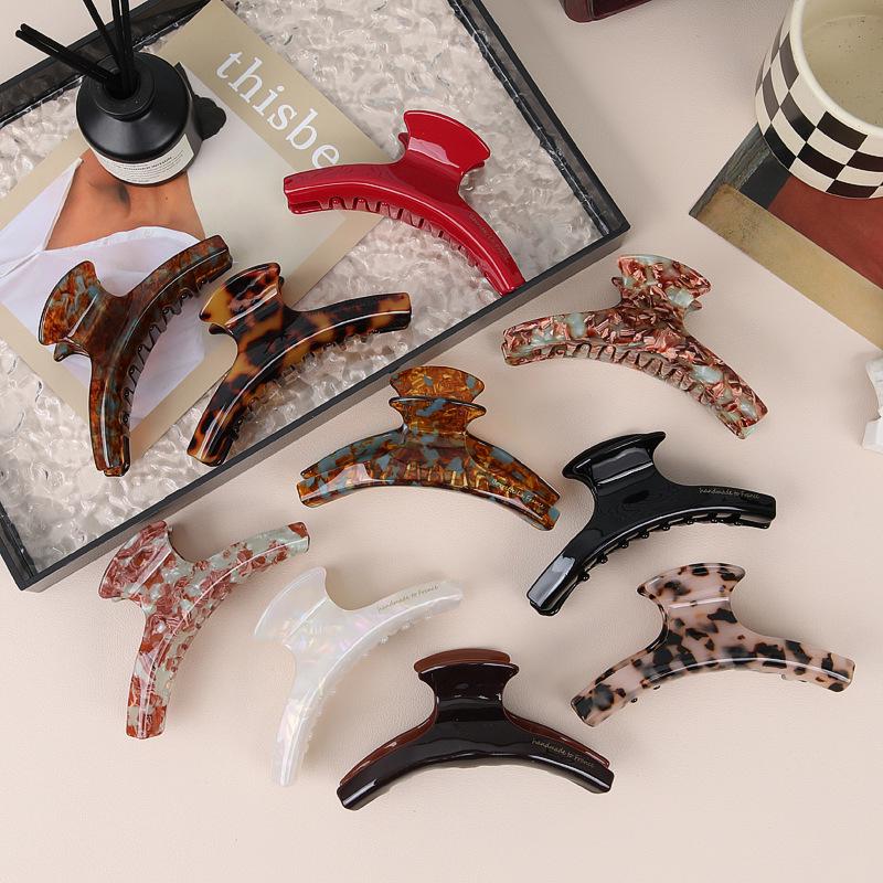 

Premium French Acetate Leopard Print Hair Claw Clip 2024