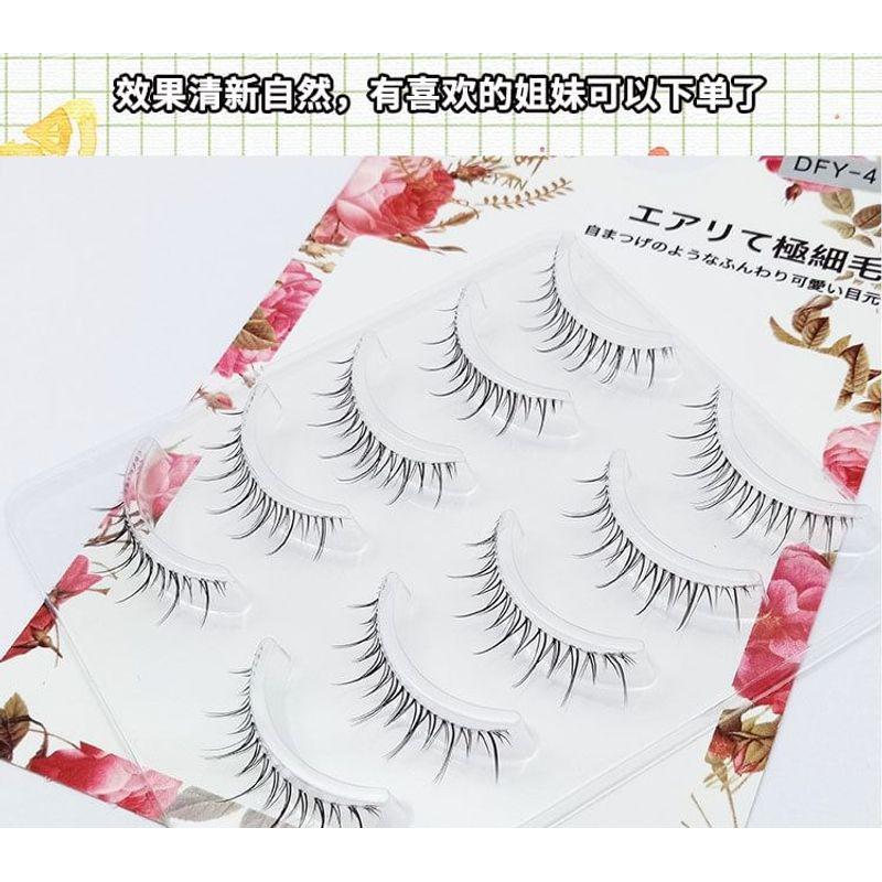 Lashie - Set mit 5 Paaren: Natürliche, zarte künstliche Wimpern