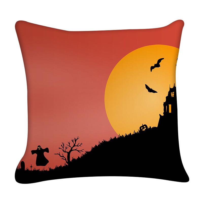 Happy Halloween Pillow Covers Decorative Horror Pumpkin Pillowcase Living Room Sofa Bedroom Pillows Case Decor Home 18x18 Inch