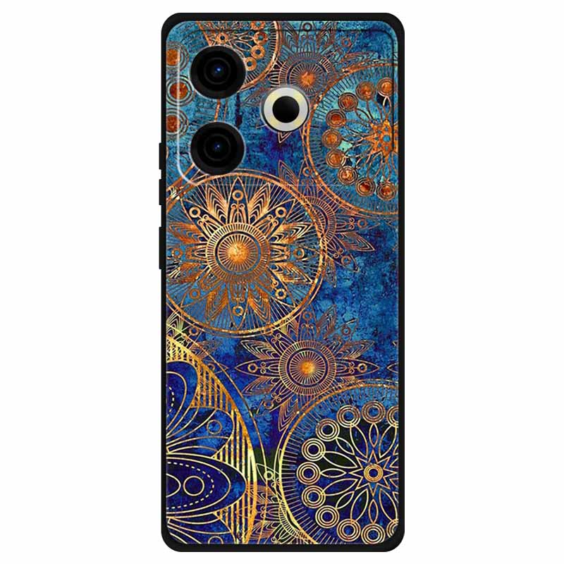 For Tecno Pova 6 Neo Case Silicone Soft Flower Space Fashion Cover For Tecno Phantom X2 Pro Cases Landscape Paint Covers Cute