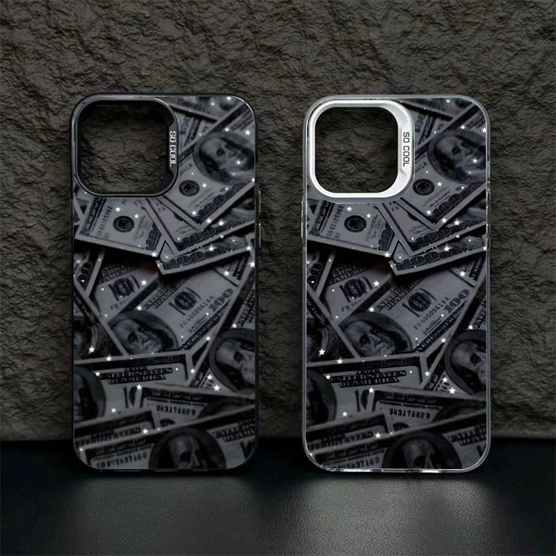 Cool Star Dollar Pattern Phone Case For iPhone 16 15 14 13 12 11 17 Pro Max XS X XR 7 8 Plus SE 2020 16e 17 Air Shockproof Cover