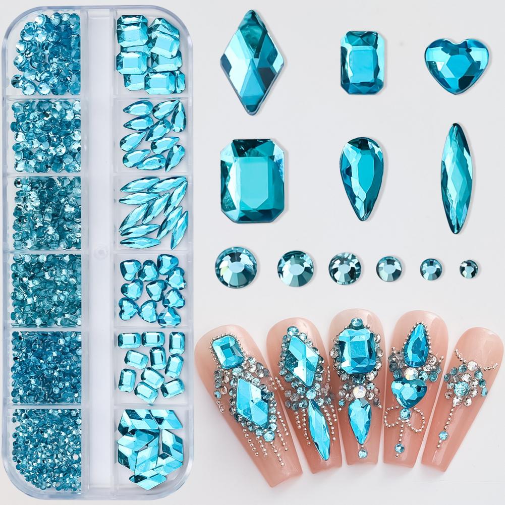 3d Nail Art Rhinestones Nail Art Accessories Exquisite 3d Nail Art Sparkling Rhinestones Charms for Stunning Diy Nail for Women
