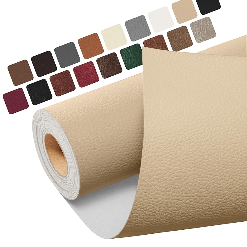 

leather repair sheet Large format synthetic leather repair tape, leather sheet repair tape 40 x 200 cm Self-adhesive synthetic leather for furniture