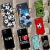 Football Soccer Ball Case For iPhone 11 12 13 14 15 16 Pro Max XS X XR Plus 12 13 Mini Phone Cover
