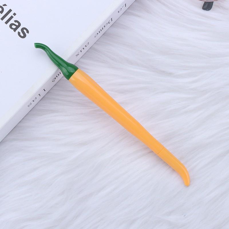 Creative Chili Pepper Pen Set - Red, Green, Yellow Vegetables for Office and Signature Use