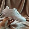 Women's White Minimalist Sneakers Lightweight Casual Walking Shoes for All-Day Comfort Flat Soft Plus Size 36-41