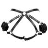 Leather Restraint Leg Straps: SM Backhand Underwear Binding Straps, Erotic Adult Props.