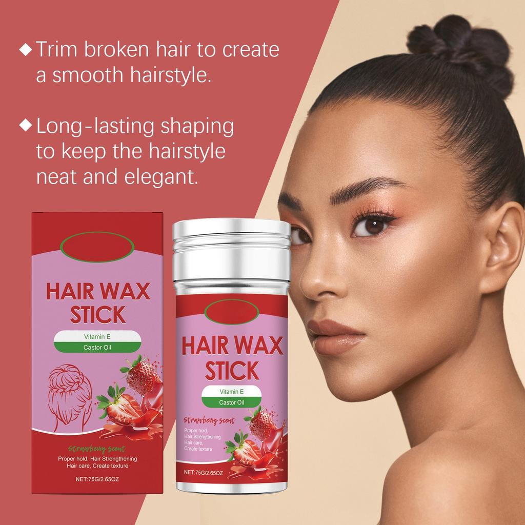 Hair Wax Stick Hair Smooth And Easy To Comb And Finish Broken Hair Natural Styling Long-lasting Hair Wax Stick