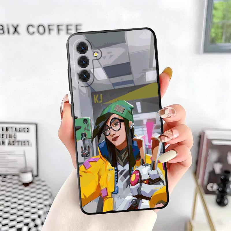 V-Valorant Killjoy Soft Phone Case for Samsung A17 A37 A57 A16 A26 A36 A56 A15 A25 A35 A55 A14 A24 A34 A54 A13 A23 A33 A53 A52 A