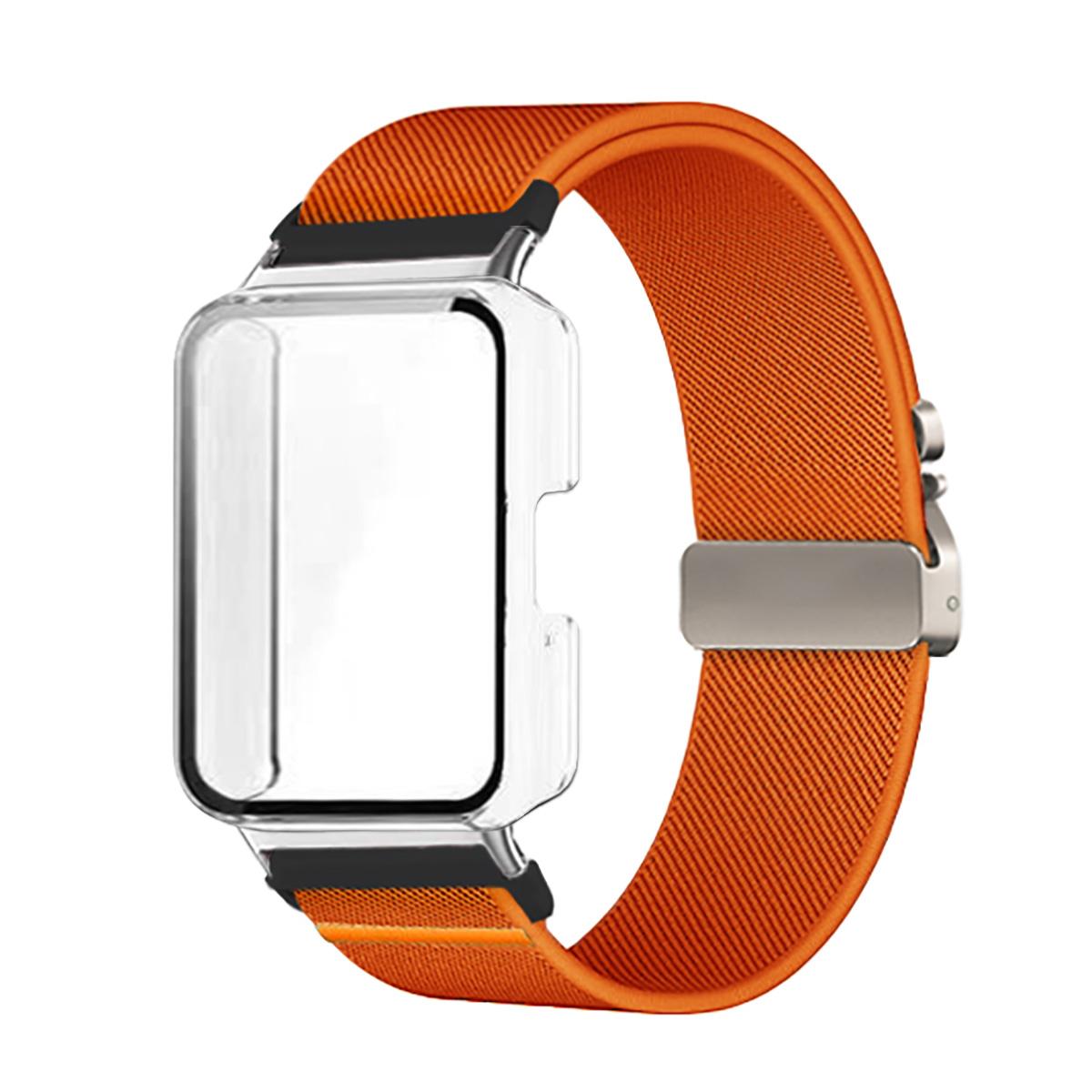 

Чехол + Ремешок Для Samsung Galaxy Fit 3 Умные Часы Браслет с Парашютной Пряжкой Для Samsung Galaxy Fit 3 Защитная Крышка Экрана for Galaxy Fit 3