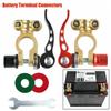 1 Pair Car Battery Terminals 12V Auto Battery Terminal Connector Battery Bornes Cable Terminal Adapter Clamps Clip Screw