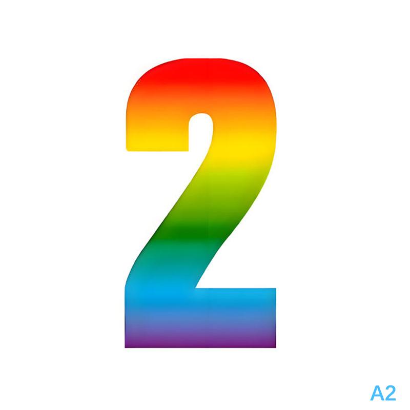 Colorful Wheelie Bin Stickers Large Dustbin Number Stickers Self-Adhesive 0-9 17.5Cm Height For Garbage Bins Mailboxes Garage