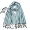 Fashion Bohemian Ethnic Floral Tassel Pashmina Shawl Scarf Lady Soft Autumn Female Hijabs And Wraps Bufandas Muslim Bandana