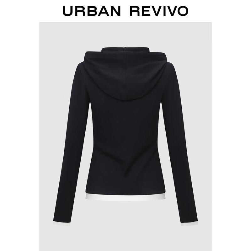UR Women's Playful Color-block Hooded Long Sleeve Tee