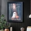 Framed Ghost Picture Ghost Wall Art Decoration Creepy Gothic Picture