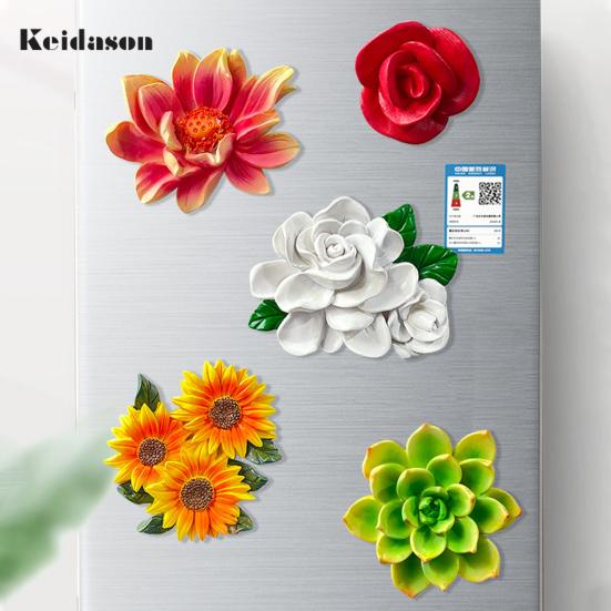 Puntos Anti Slip Cartoon Fridge Magnet Shape Resin Plant Shaped Refrigerator Magnet