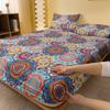 Bohemian 1 Patterned Frosted Bedsheet, Bedroom Printed Bedspread, Bedding Excluding Pillowcases