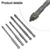 Tungsten Steel 5 Pcs Eccentric Drill Bit Set for Enhanced Performance