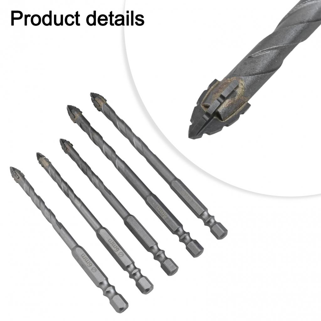 Tungsten Steel 5 Pcs Eccentric Drill Bit Set for Enhanced Performance