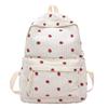 Schoolbag New Student Schoolbag Female Corduroy Cute Strawberry Backpack Sweet Ins Wind Travel Backpack