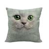 Animal Head Linen Pillow Cover 45x45cm American Country Style Decorative Cushion