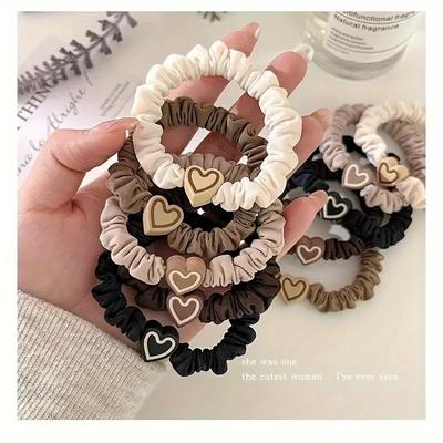 10 Piece Cute Minimalist Headband Set, Suitable for Women, Mixed Color High Elasticity Headband