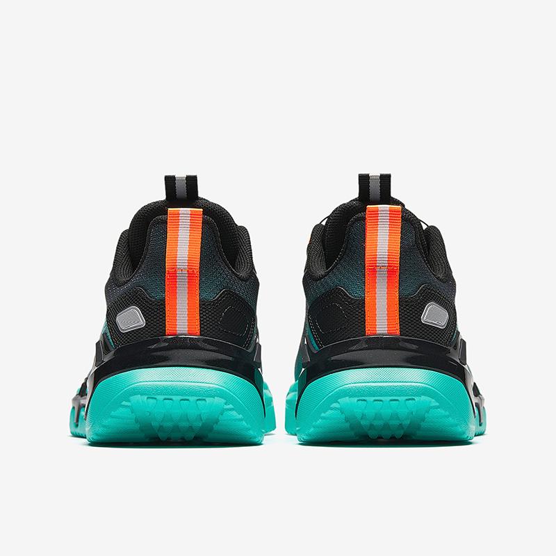 Anta Comfortable Sports Non-Slip Wear-Resistant Low-Top Running Shoes Kids Sneakers Black Green A312345531-2