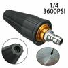 Pressure Washer Tips Nozzle 4000 PSI Rotating Pressure Washer Nozzle 1/4 '' Connect Quickly for Cleaning Surface