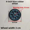 Portable Shopping Cart Wheels Rubber Casters for Hand-Pulled Carts Vegetable Buying And Shopping Chuanxing Brand Foldable