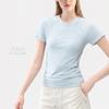 New sports short-sleeved women's summer seamless yoga clothes, running training, cycling training, fitness tops, Pilates yoga shirts