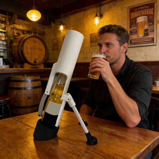 Apriscatole Meccanico Automatico per Bottiglie di Birra Mortaio Apribottiglie Veloce Liscio Operazione con Una Mano Tappo Rimuovi per Bar di Casa Feste BBQ