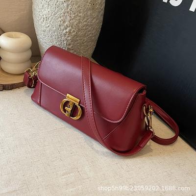 Automne nouvelle mode sac baguette texture tendance pour femmes sac à main aisselle bandoulière