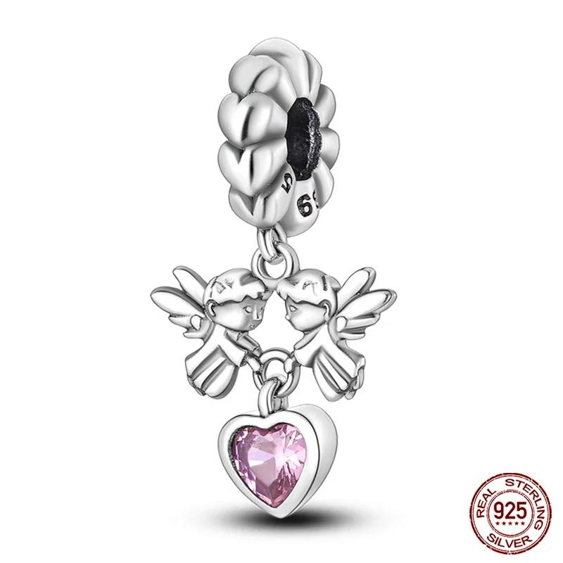 925 Silver Fashion Camera Coffee Cup Flower Charms Beads Fit 925 Original Bracelet DIY Birthday Jewelry Making for Women